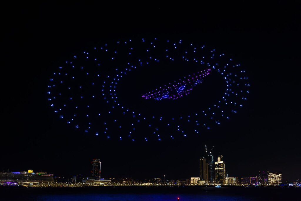 Drone Light Show in New York City